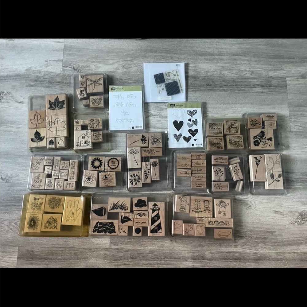🌟🌟10lb box🌟🌟 of Retired Stampin Up Rubber Stamps